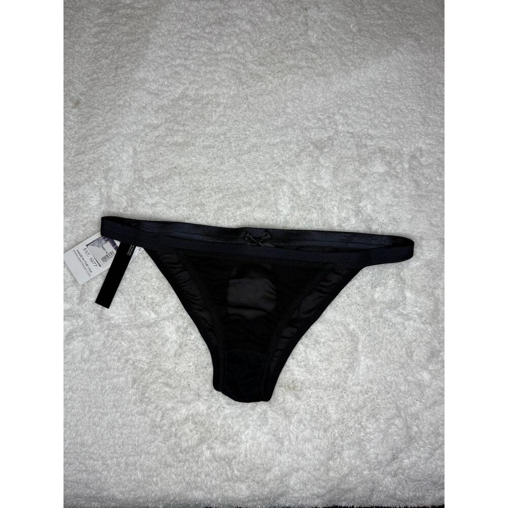 NWT Hanky Panky After Midnight Black Sheer Mesh Bikini Panty L